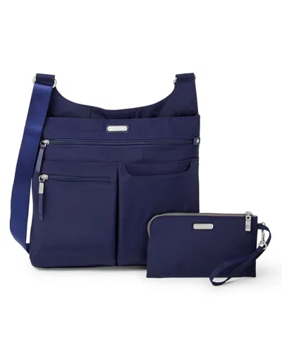 Shop Baggallini On Track Crossbody In Navy