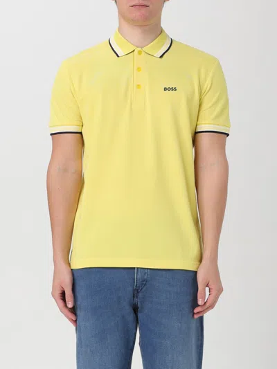 Shop Hugo Boss Polo Shirt Boss Men Color Yellow
