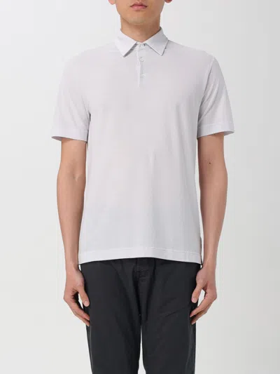 Shop Zanone Polo Shirt  Men Color Grey 1