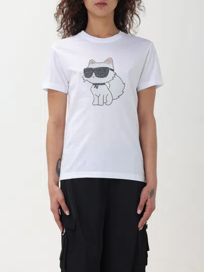 Shop Karl Lagerfeld T-shirt  Woman Color White