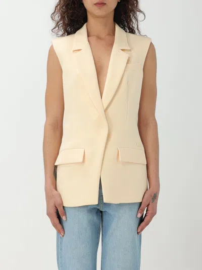 Chiara Ferragni Uniform Dart Detailed Waistcoat  In White