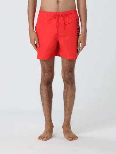 Shop Calvin Klein Swimsuit  Men Color Red