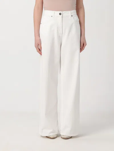 Shop Semicouture Jeans  Woman Color White