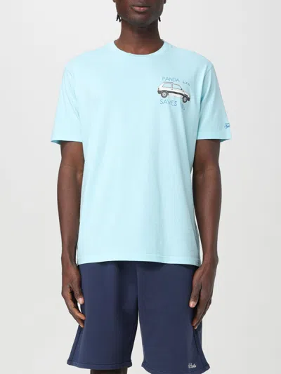 Shop Mc2 Saint Barth T-shirt  Men Color Sky Blue