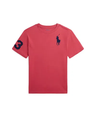 Shop Polo Ralph Lauren Big Boys Big Pony Cotton Jersey T-shirt In Nantucket Red