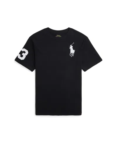 Shop Polo Ralph Lauren Big Boys Big Pony Cotton Jersey T-shirt In Polo Black