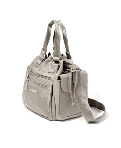Baggallini Modern Everywhere Drawstring Mini In Sterling Shimmer