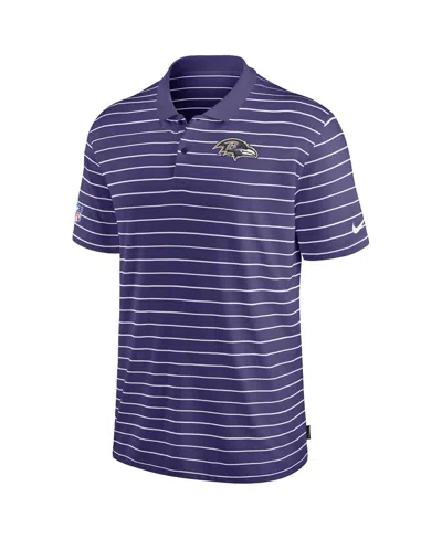 Shop Nike Men's  Purple Baltimore Ravens 2022 Sideline Lock Up Victory Performance Polo Shirt