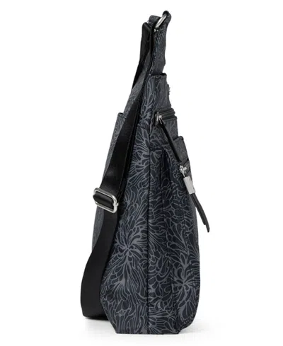 Baggallini On Track Crossbody In Sterling Shimmer