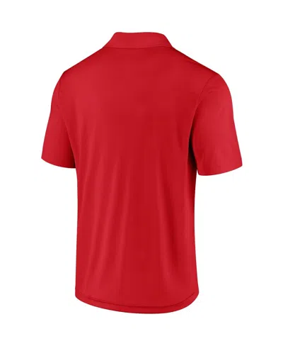 Fanatics Men's  Red Chicago Blackhawks Left Side Block Polo Shirt In Red