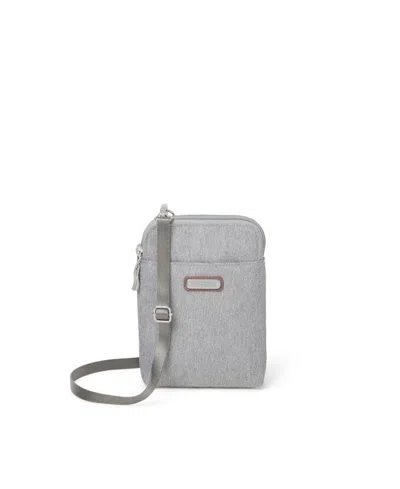 Shop Backstage Baggallini Take Two Rfid Bryant Crossbody In Sterling Shimmer