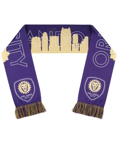 Shop Ruffneck Scarves Men's And Women's Orlando City Sc Skyline Scarf In Purple