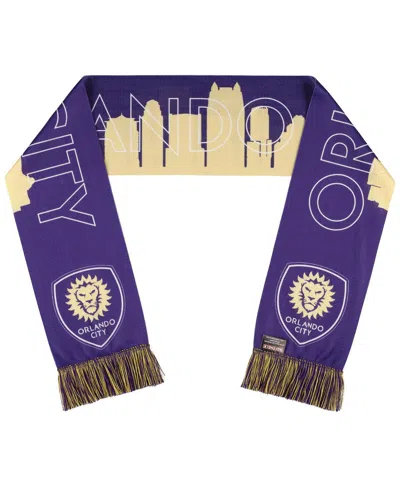 Shop Ruffneck Scarves Men's And Women's Orlando City Sc Skyline Scarf In Purple