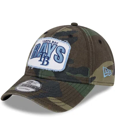 New Era Camo Tampa Bay Rays Gameday 9forty Adjustable Hat In Camo