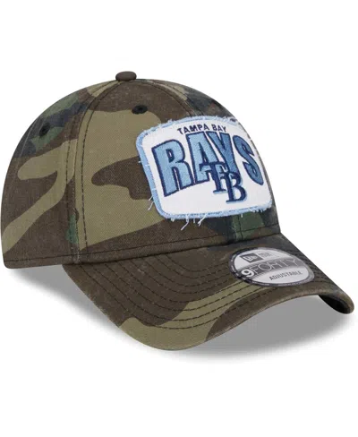 New Era Camo Tampa Bay Rays Gameday 9forty Adjustable Hat In Camo