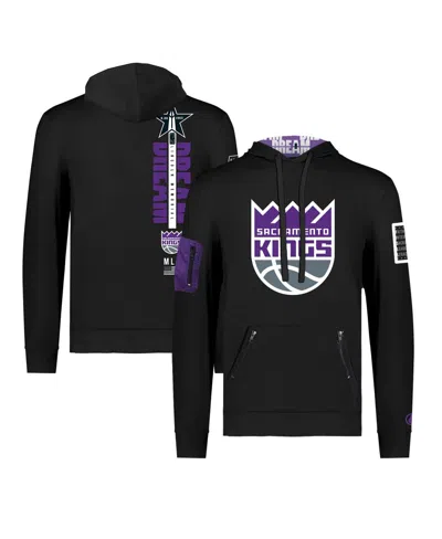 Shop Fisll Men's And Women's  X Black History Collection Black Sacramento Kings Pullover Hoodie
