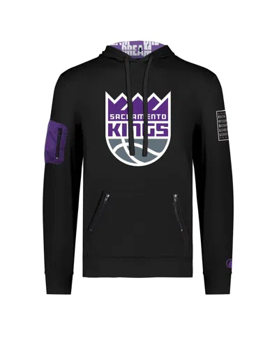 Shop Fisll Men's And Women's  X Black History Collection Black Sacramento Kings Pullover Hoodie