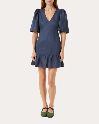 Shop Rhode Women's Mariana Mini Dress In Blue