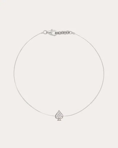 Mysteryjoy Women's Justice 18k Gold And Lab-grown Diamond Bracelet In Silver