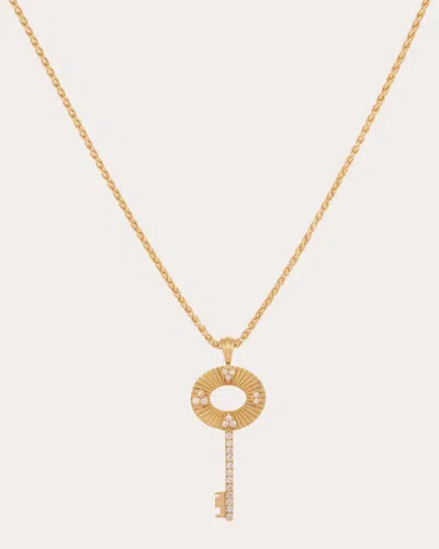 Shop Mysteryjoy Women's Pouvoir Pendant Necklace In Gold