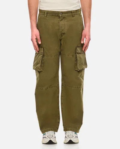 Shop Golden Goose Cotton Cargo Trousers In Brown