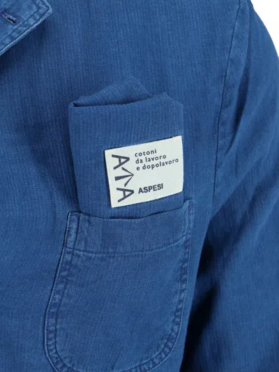 Shop Aspesi Jackets In Blue