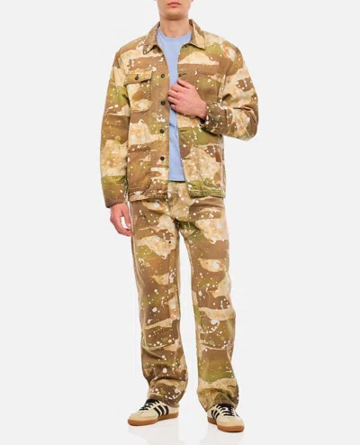 Shop Msgm Camouflage Pants In Multicolor