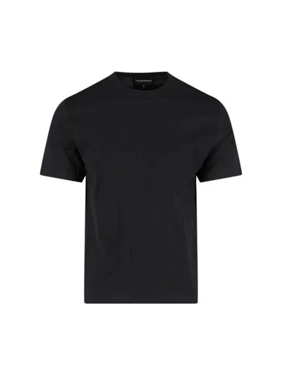 Shop Emporio Armani T-shirts And Polos In Black
