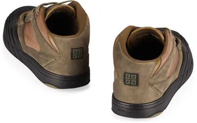 Shop Givenchy Skate Mid-top Sneakers In Brown