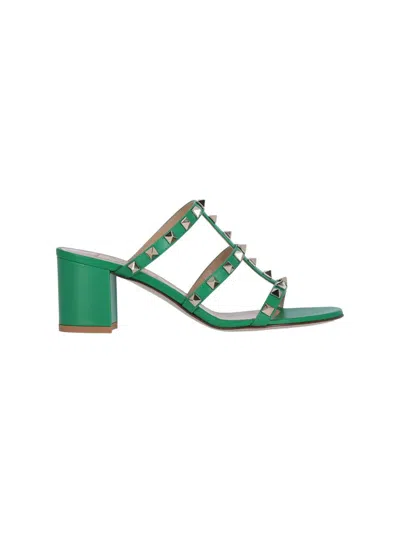 Shop Valentino Garavani Sandals In Green