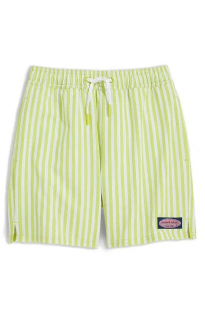 Shop Vineyard Vines Kids' Chappy Crab Print Swim Trunks In Slim Stp Wild Lime