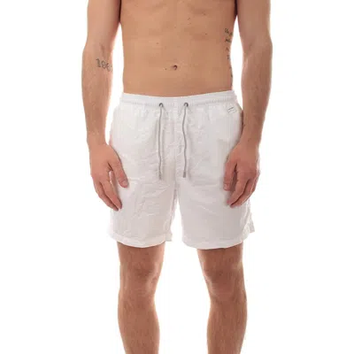 Shop Mc2 St Barth Men's White Lightweight Fabric Men's Swim Shorts