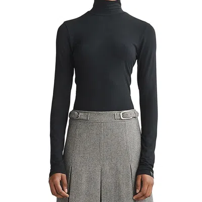 Shop Rag & Bone Women Luca Knit Turtleneck Long Sleeve Top Black