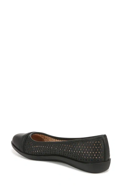 Shop Lifestride Nile Ballet Flat In Black Perforated