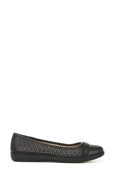 Shop Lifestride Nile Ballet Flat In Black Perforated