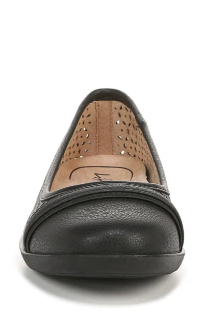 Shop Lifestride Nile Ballet Flat In Black Perforated