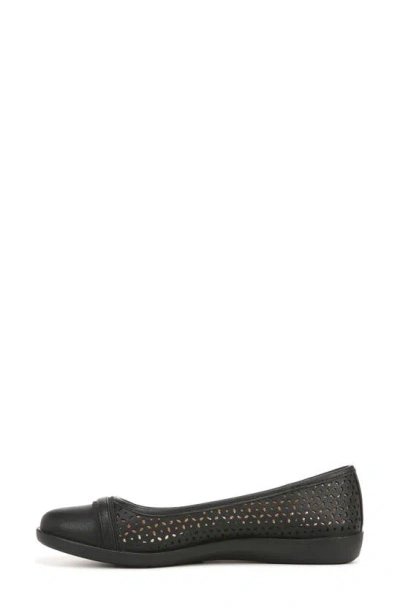 Shop Lifestride Nile Ballet Flat In Black Perforated