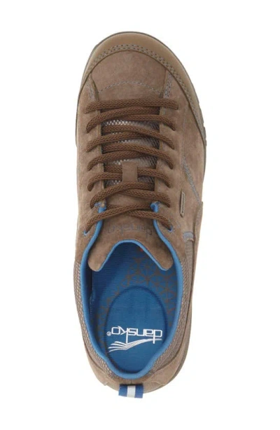 Shop Dansko 'paisley' Waterproof Sneaker In Brown Burnished Suede