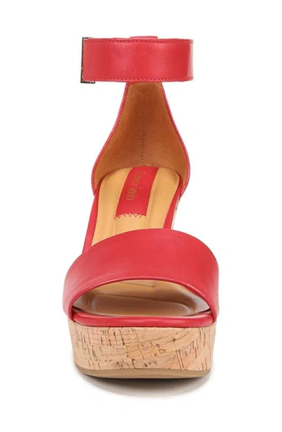Shop Franco Sarto Clemens Ankle Strap Wedge Sandal In Cherry