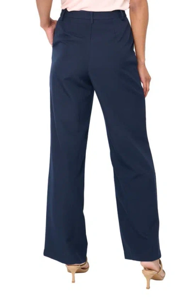 Gibsonlook Lindsey High Waist Stretch Twill Stovepipe Pants In Navy