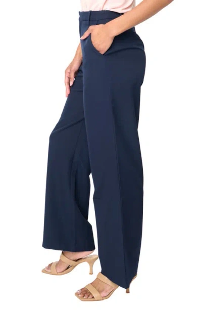 Gibsonlook Lindsey High Waist Stretch Twill Stovepipe Pants In Navy