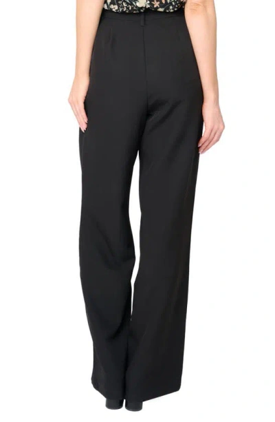 Gibsonlook Lindsey High Waist Stretch Twill Stovepipe Pants In Black