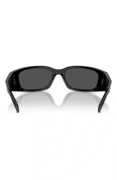 Prada 60mm Symbole Butterfly Sunglasses In Black