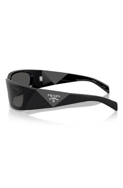 Prada 60mm Symbole Butterfly Sunglasses In Black