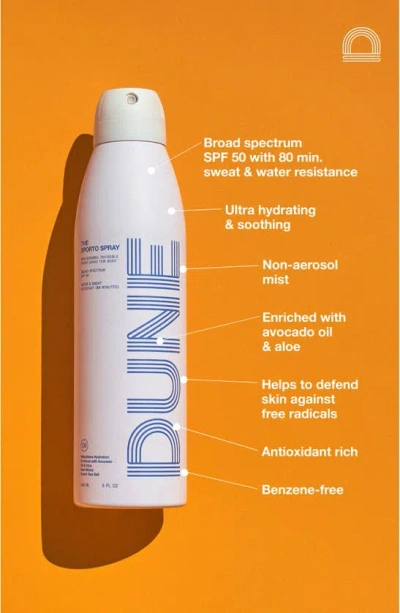 Shop Dune The Sporto Spray Invisible Sunscreen Spray Broad Spectrum 50, 5 oz