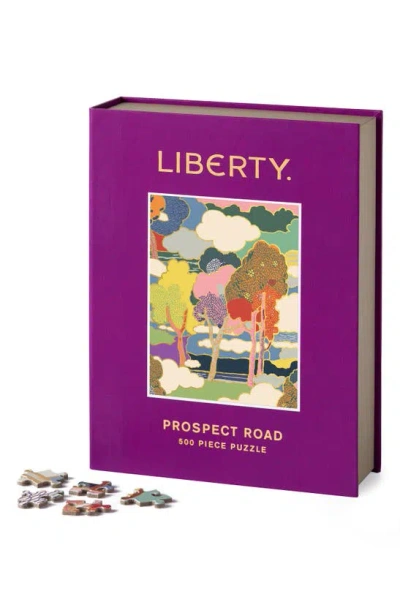 Shop Chronicle Books Liberty Prospect Road 500-piece Book Puzzle In Purple Multi