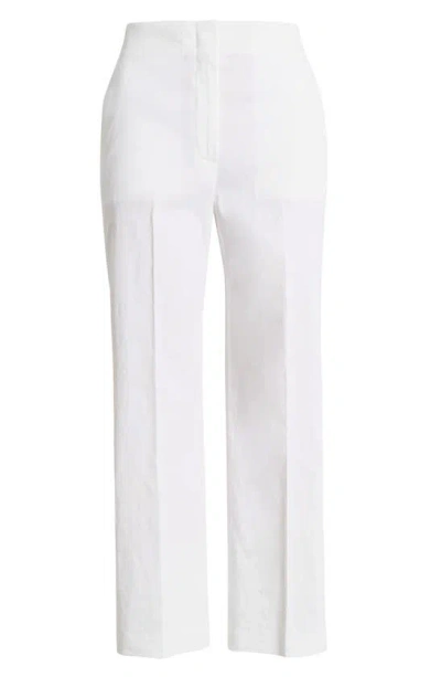 Shop Theory Clean Terena Linen Blend Pants In White