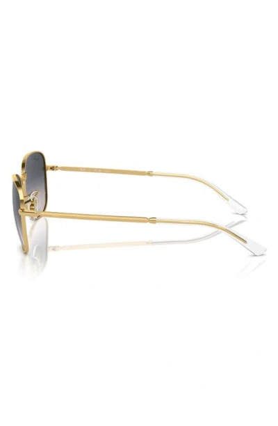 Ray Ban 56mm Polarized Pilot Sunglasses In Gold Flash