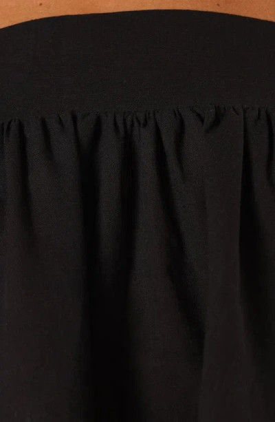 Petal And Pup Petal & Pup Raye Ruffle Strap Crop Sleeveless Top In Black