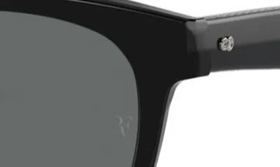 Oliver Peoples X Roger Federer R-3 51mm Polarized Pillow Sunglasses In Black